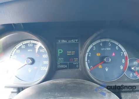 2007 Maserati Quattroporte Base Automatic/Executive Gt Automatic/Sport Gt Automatic from USA, damaged, VIN ZAMFE39A770031504